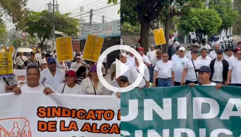 Marcha del Día del Trabajo en El Salvador.