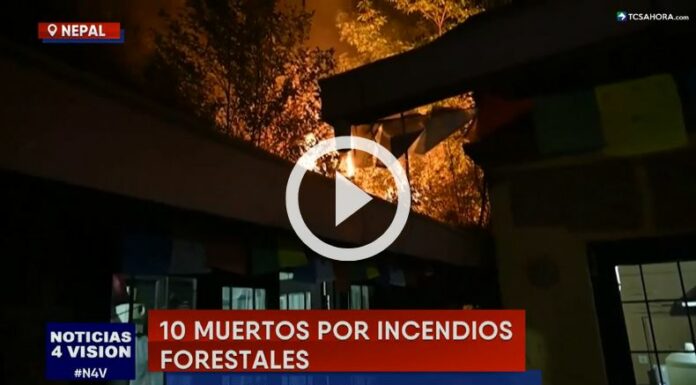 Incendios forestales dejan varios fallecidos en Nepal.
