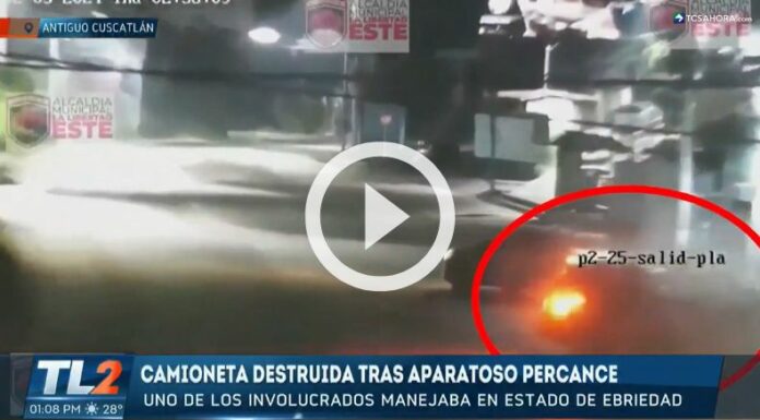 Cámara capta fuerte accidente en la carretera Panamericana.