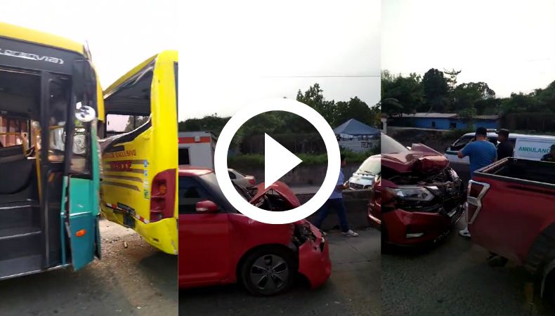 Múltiple accidente en la carretera Troncal del Norte