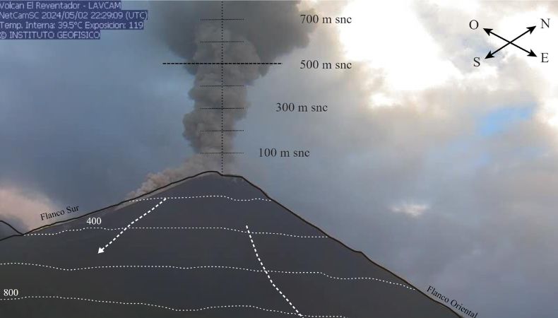Instituto Geofísico reporta actividad en tres volcanes de Ecuador