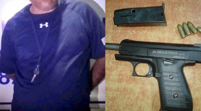 Capturan a sujeto que presuntamente amenazó con pistola a dos personas.