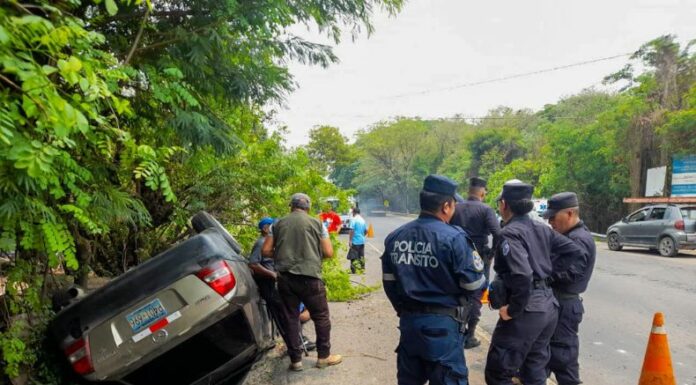 Accidente vial sobre la Troncal del Norte