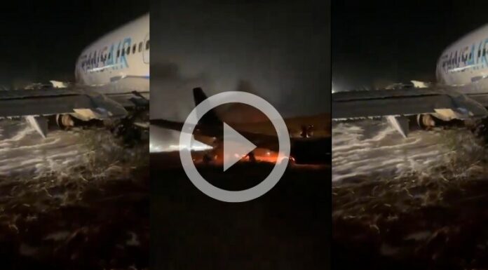 [Video] Accidente de avión en Senegal deja varios heridos
