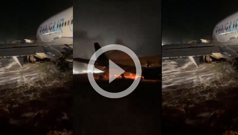 [Video] Accidente de avión en Senegal deja varios heridos