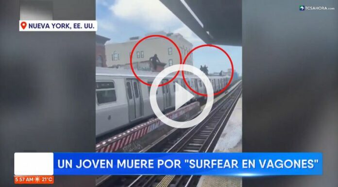 Joven muere tras “surfear” en un tren en movimiento. 