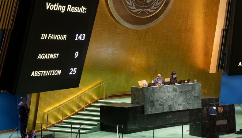 ONU recomienda reconocer a palestina como Estado