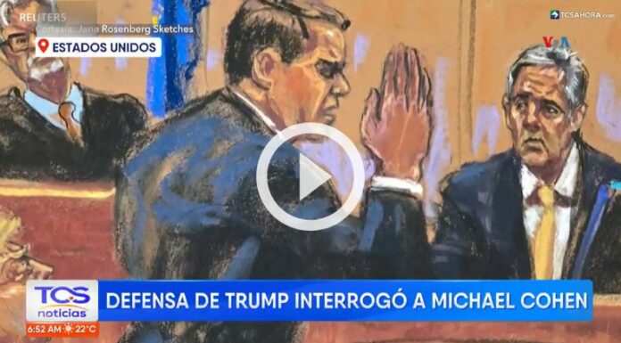 Michael Cohen, exabogado de Trump, fue interrogado por la defensa.