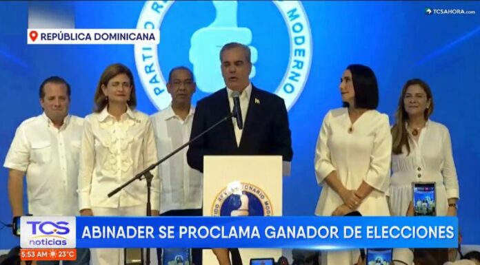 Luis Abinader es reelecto como presidente de República Dominicana.