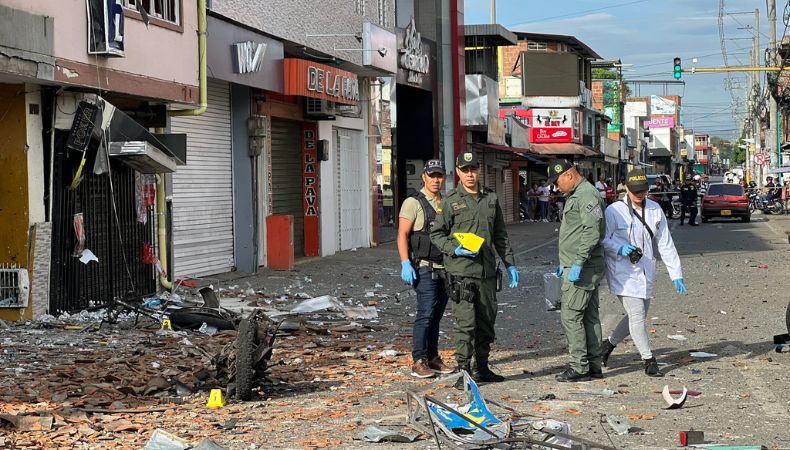 Varios heridos tras explosión en Jamundí.