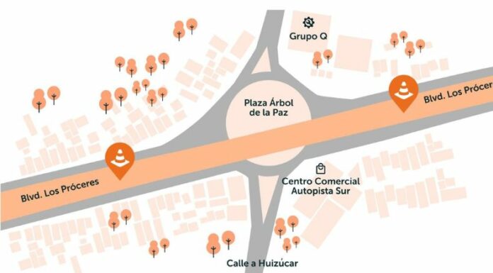 Fovial anuncia trabajos en el paso elevado del redondel Árbol de la Paz