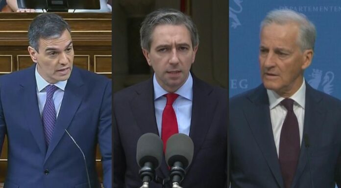 España, Irlanda y Noruega reconocerán a Palestina como Estado.