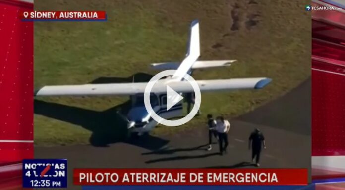 Piloto realiza un impactante aterrizaje de emergencia en Australia.