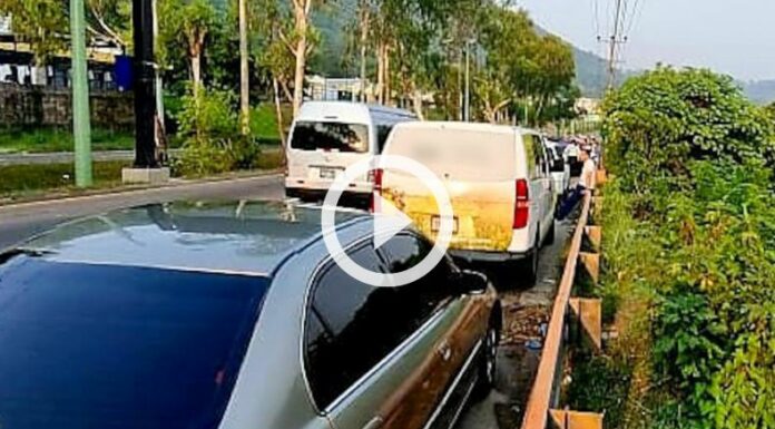 Reportan múltiple accidente de tránsito en la autopista a Comalapa.