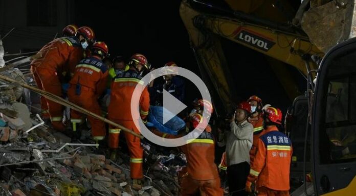 China: Derrumbe en residencial en Tongling deja muertos y un lesionado