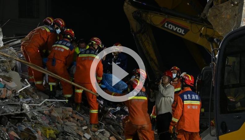 China: Derrumbe en residencial en Tongling deja muertos y un lesionado