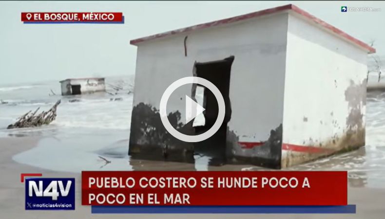 La comunidad que ha sido «tragada» por el mar.