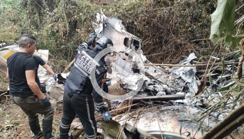 [Video] Accidente de avioneta deja dos muertos en Ecuador