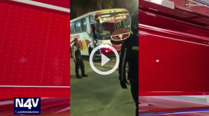 Hombre secuestró un bus con varios pasajeros a bordo.
