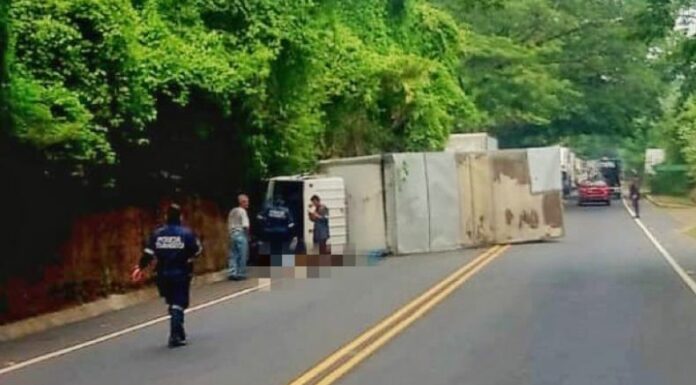 Accidente deja un fallecido en la Panamericana, San Vicente