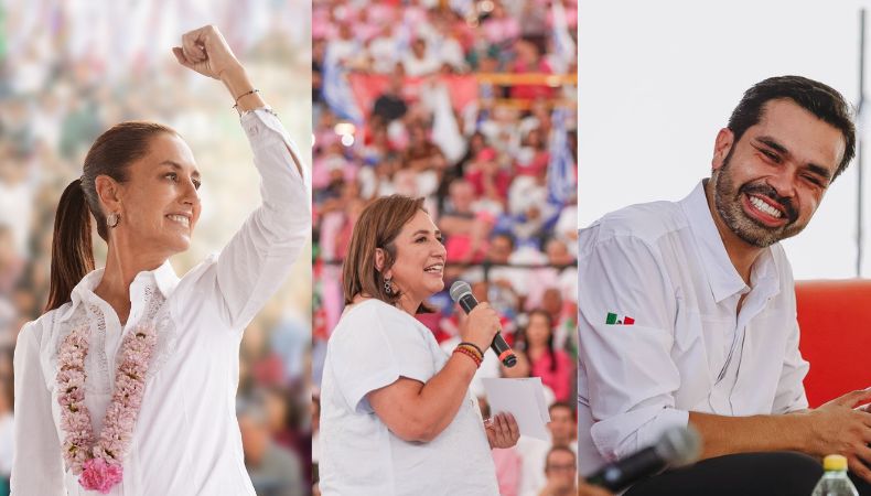 Candidatos a la presidencia alistan sus cierres de campaña.