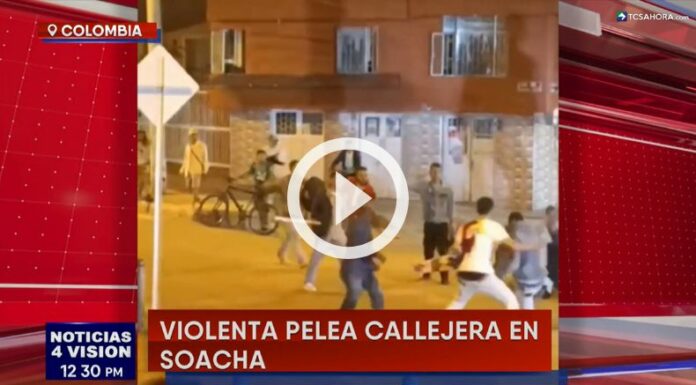 Una batalla campal se vivió en las calles de Colombia.