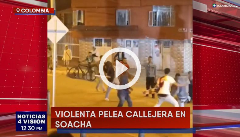 Una batalla campal se vivió en las calles de Colombia.