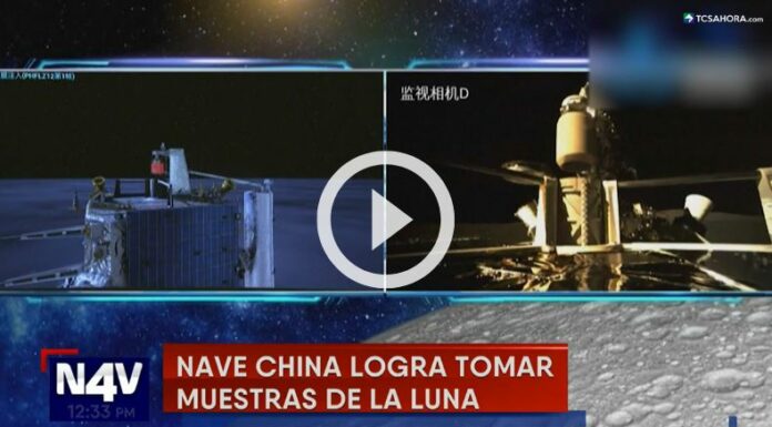 Nave china toma las primeras muestras de la cara oculta de la Luna.
