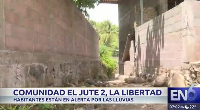 Comunidad El Jute 2 en peligro por las lluvias
