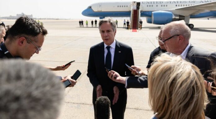 Blinken en busca de un alto el fuego en la Franja de Gaza