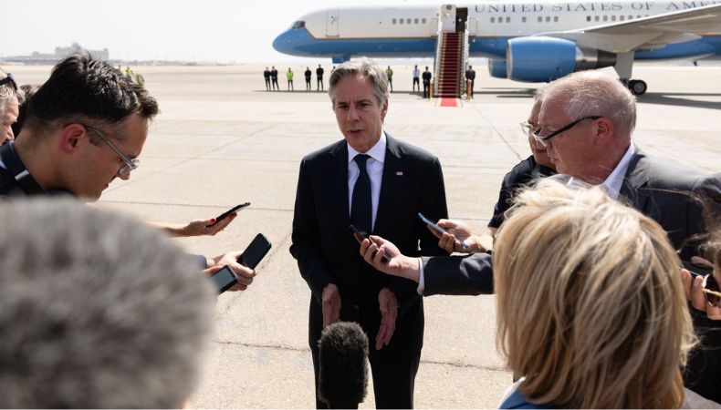 Blinken en busca de un alto el fuego en la Franja de Gaza