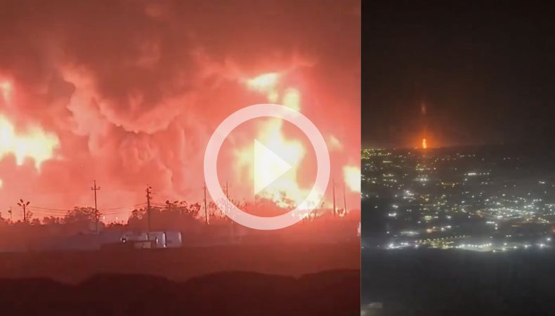 [Video] Incendio en refinería iraquí deja varios heridos