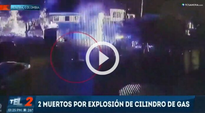 Explosión de cilindro de gas deja varios fallecidos en Pereira, Colombia.