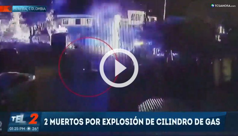 Explosión de cilindro de gas deja varios fallecidos en Pereira, Colombia.