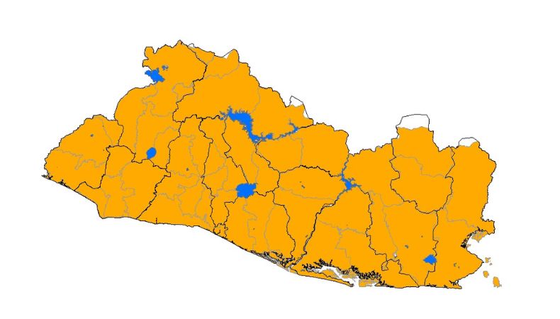El Salvador activa alerta naranja a nivel nacional