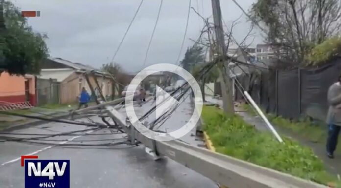 Chile: Tromba Marina provoca destrucción en varias viviendas