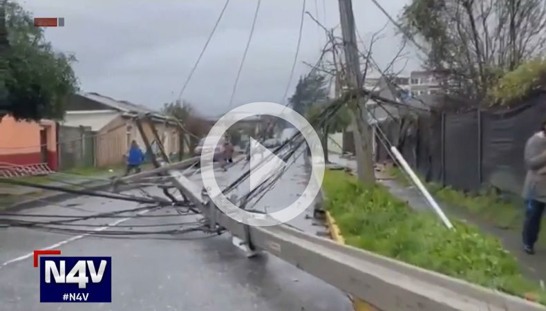 Chile: Tromba Marina provoca destrucción en varias viviendas