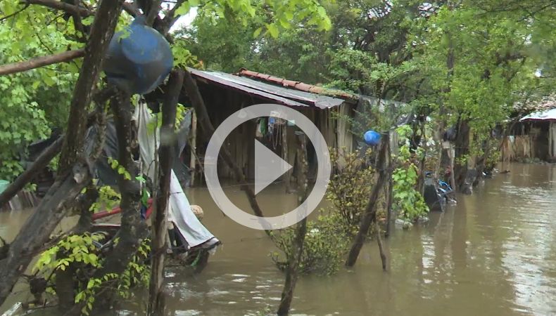 [Video] Viviendas en Garita Palmera bajo agua