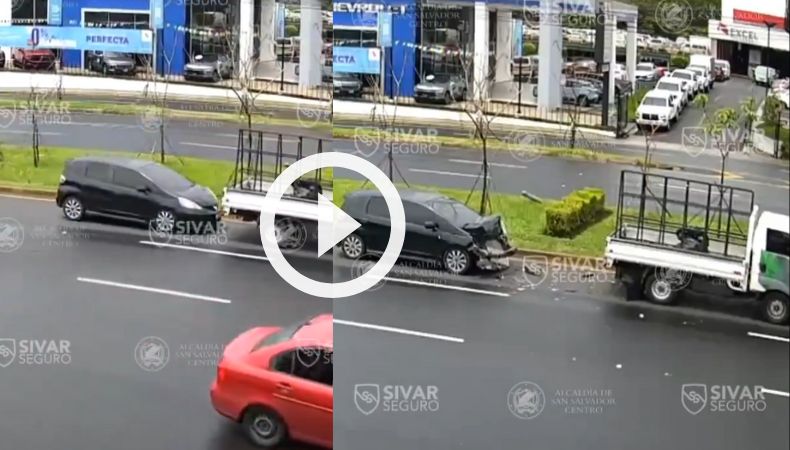 Accidente de tránsito sobre bulevar Los Próceres