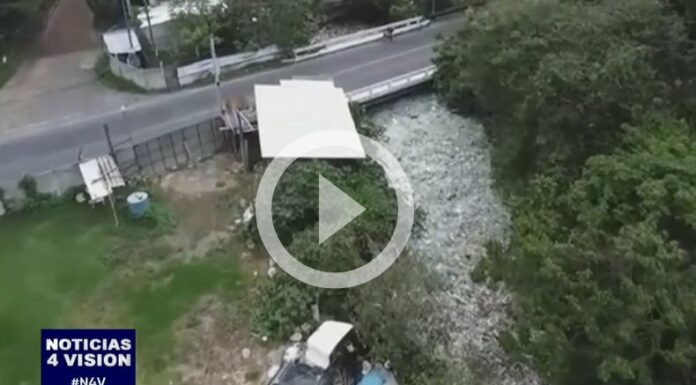 [Video] Río Guacalate queda cubierto por plástico