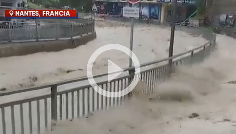 [Video] Francia: Lluvias generan deslaves e inundaciones
