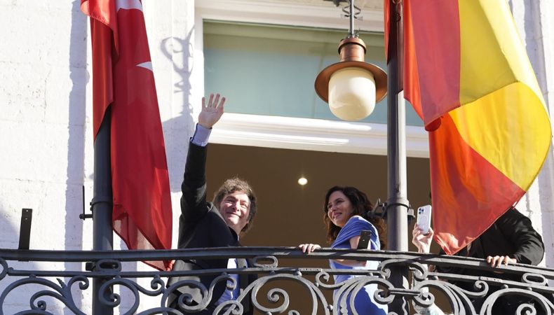 Milei nuevamente en la capital española