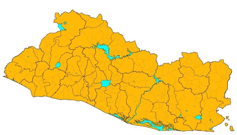 El Salvador baja a alerta naranja
