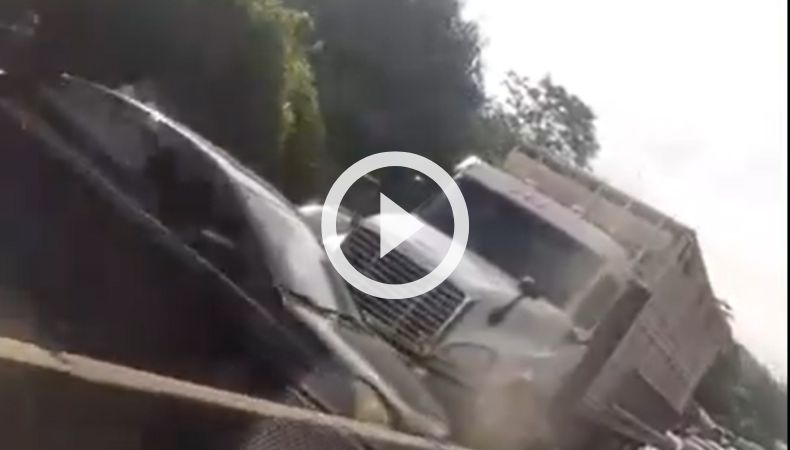 Reportan accidente de tránsito en un tramo de Los Chorros