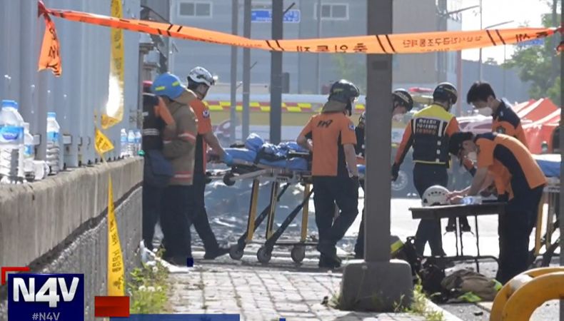 Incendio en Corea del Sur