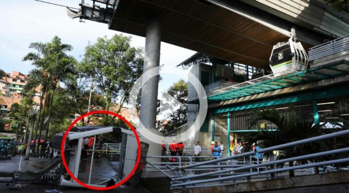 [Video] ¡Mortal fue el desplome de una cabina de un teleférico en Colombia!
