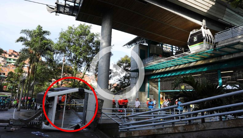 [Video] ¡Mortal fue el desplome de una cabina de un teleférico en Colombia!