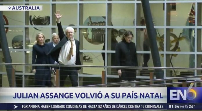 Acuerdo de culpabilidad regresó a Julian Assange a Australia