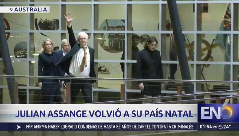 Acuerdo de culpabilidad regresó a Julian Assange a Australia