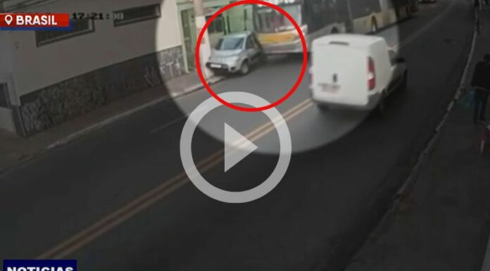 [Video] ¡Conductor se escapa de la muerte en Brasil!